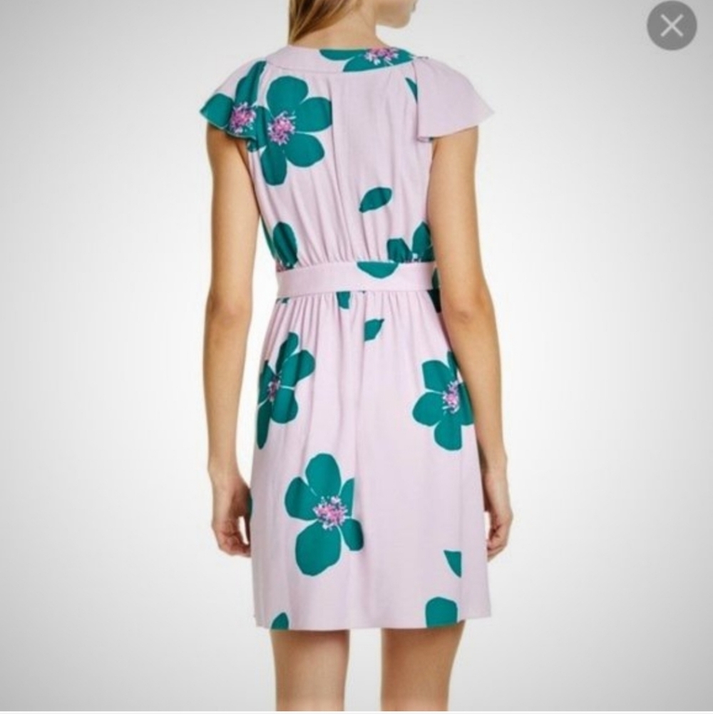 Kate Spade Grand Flora A-Line Dress in Mirage Pink Sz 6 - Picture 4 of 6